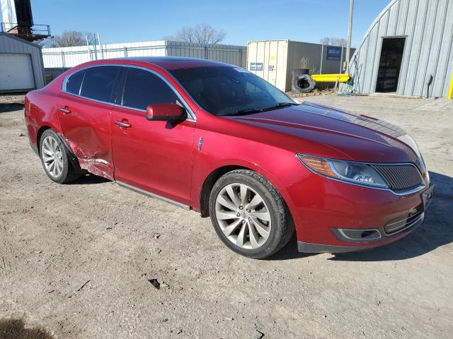 1LNHL9EK8EG607895 - 2014 LINCOLN MKS RED photo 4