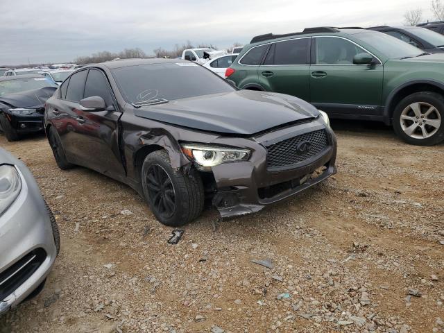 JN1BV7AR8EM705020 - 2014 INFINITI Q50 BASE BROWN photo 4