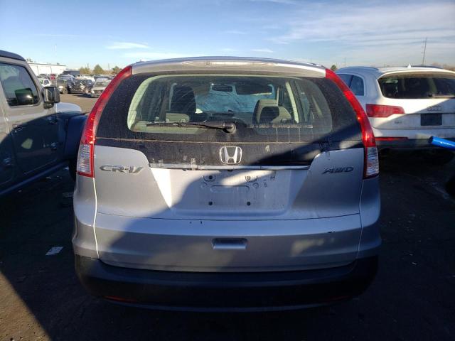 5J6RM4H39DL029660 - 2013 HONDA CR-V LX SILVER photo 6