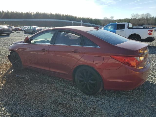 5NPEB4AC1BH251521 - 2011 HYUNDAI SONATA GLS RED photo 2