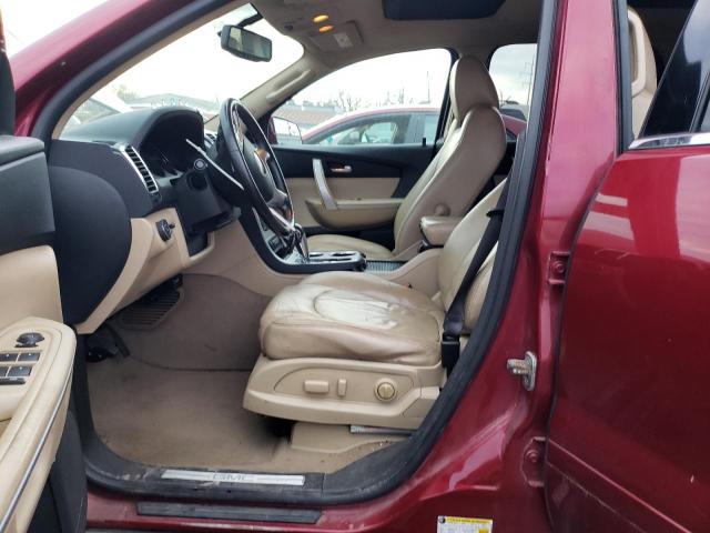 1GKLVMED0AJ172210 - 2010 GMC ACADIA SLT-1 MAROON photo 7