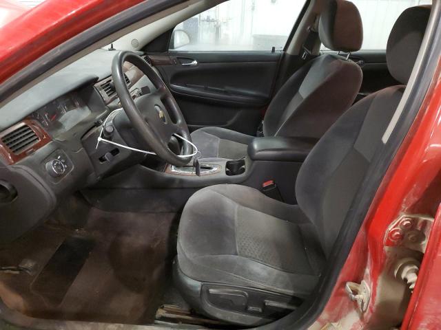 2G1WT57K291169761 - 2009 CHEVROLET IMPALA 1LT RED photo 7