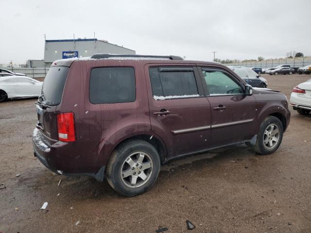 5FNYF4H85AB021240 - 2010 HONDA PILOT TOURING BURGUNDY photo 3