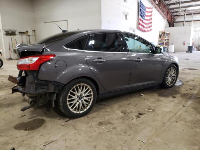 1FAHP3H28CL245336 - 2012 FORD FOCUS SEL GRAY photo 3