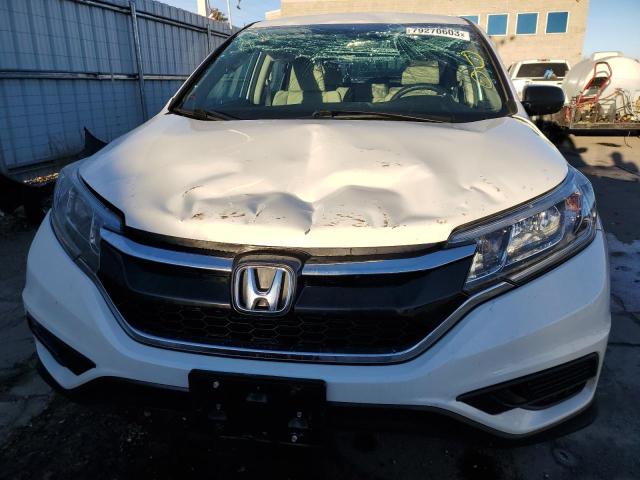 5J6RM4H31GL125349 - 2016 HONDA CR-V LX WHITE photo 5