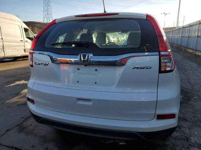 5J6RM4H31GL125349 - 2016 HONDA CR-V LX WHITE photo 6