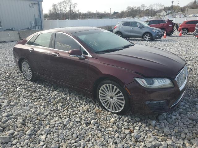 3LN6L5F94HR617784 - 2017 LINCOLN MKZ RESERVE MAROON photo 4