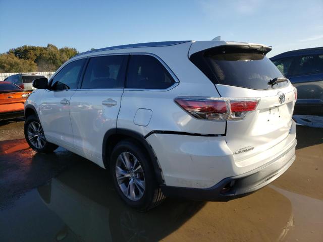 5TDKKRFH5FS117230 - 2015 TOYOTA HIGHLANDER XLE WHITE photo 2