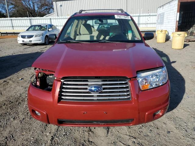 JF1SG63646H743459 - 2006 SUBARU FORESTER 2.5X RED photo 5