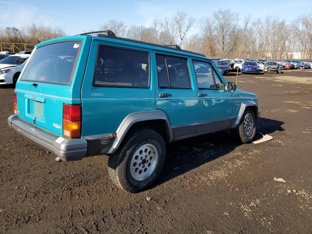 1J4FJ78S6TL106505 - 1996 JEEP CHEROKEE COUNTRY TEAL photo 3