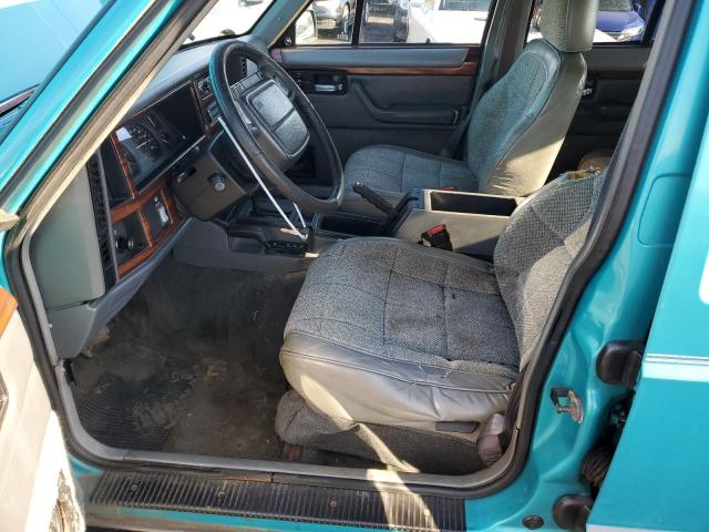 1J4FJ78S6TL106505 - 1996 JEEP CHEROKEE COUNTRY TEAL photo 7