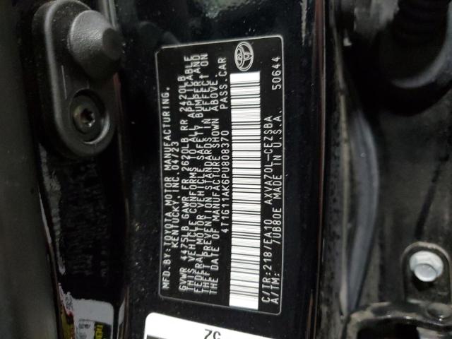 4T1G11AK6PU808370 - 2023 TOYOTA CAMRY SE NIGHT SHADE BLACK photo 13