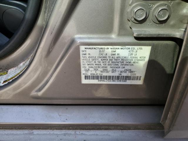 1N4AL21E38C149360 - 2008 NISSAN ALTIMA 2.5 TAN photo 13