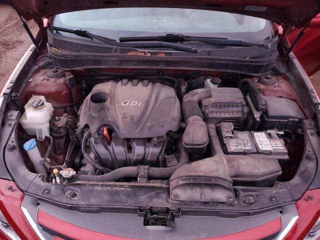 5NPEB4AC9EH940808 - 2014 HYUNDAI SONATA GLS RED photo 11