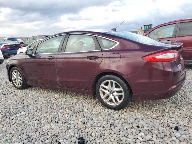 3FA6P0HR8DR118897 - 2013 FORD FUSION SE BURGUNDY photo 2