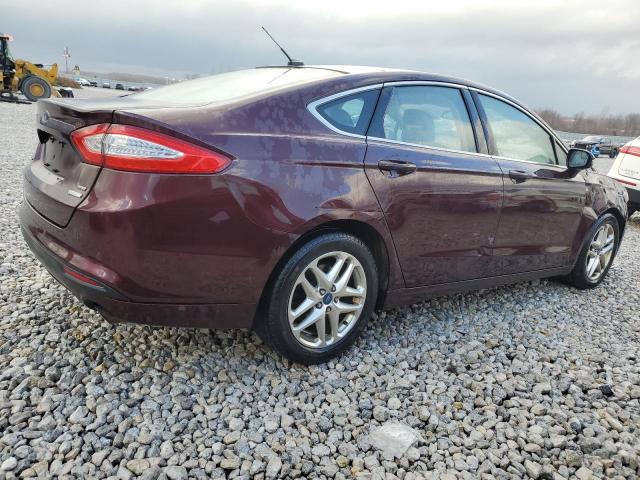 3FA6P0HR8DR118897 - 2013 FORD FUSION SE BURGUNDY photo 3