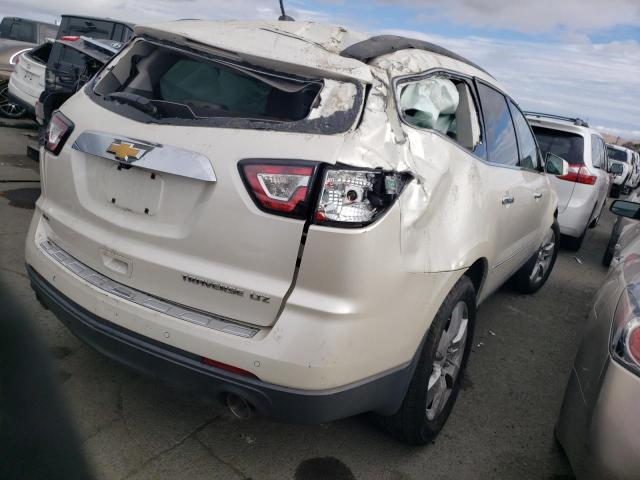 1GNKVJKD5EJ157659 - 2014 CHEVROLET TRAVERSE LTZ WHITE photo 3