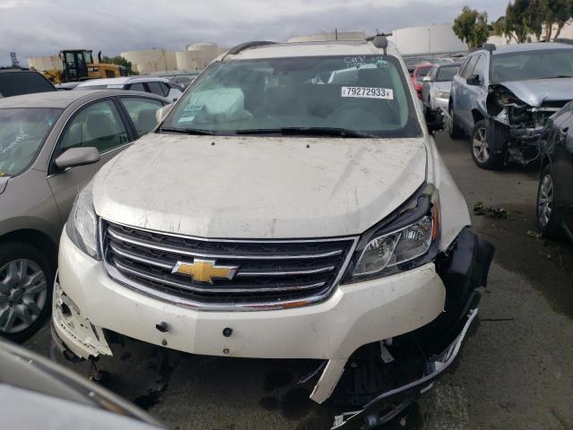 1GNKVJKD5EJ157659 - 2014 CHEVROLET TRAVERSE LTZ WHITE photo 5