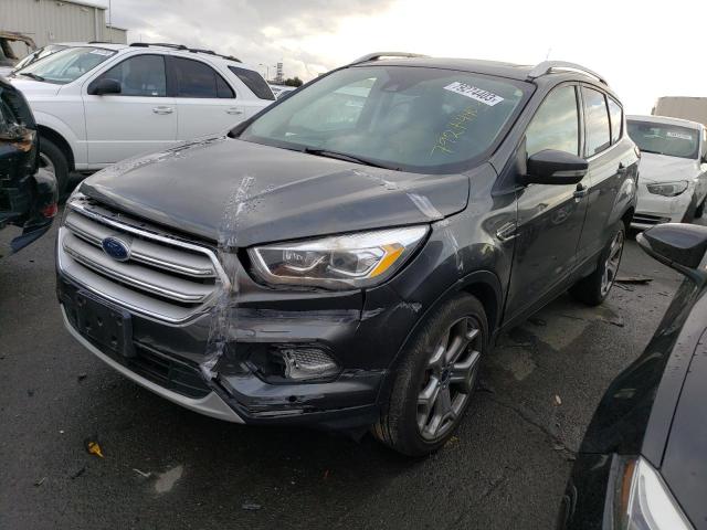 1FMCU9J92KUC05295 - 2019 FORD ESCAPE TITANIUM GRAY photo 1