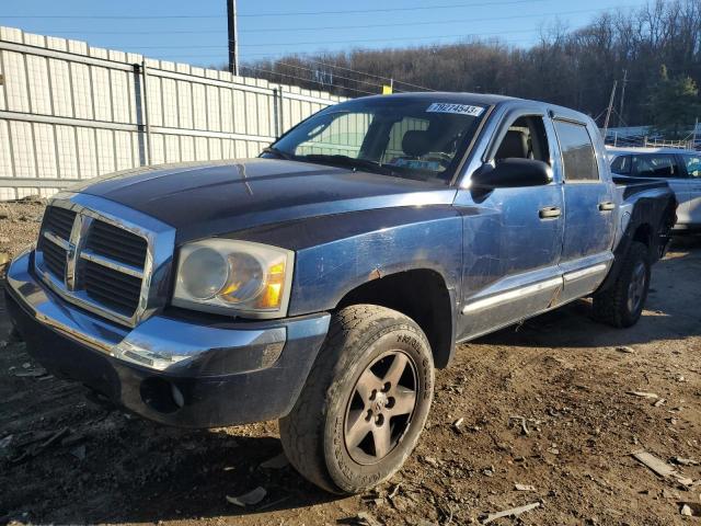 1D7HW58N25S153771 - 2005 DODGE DAKOTA QUAD LARAMIE BLUE photo 1