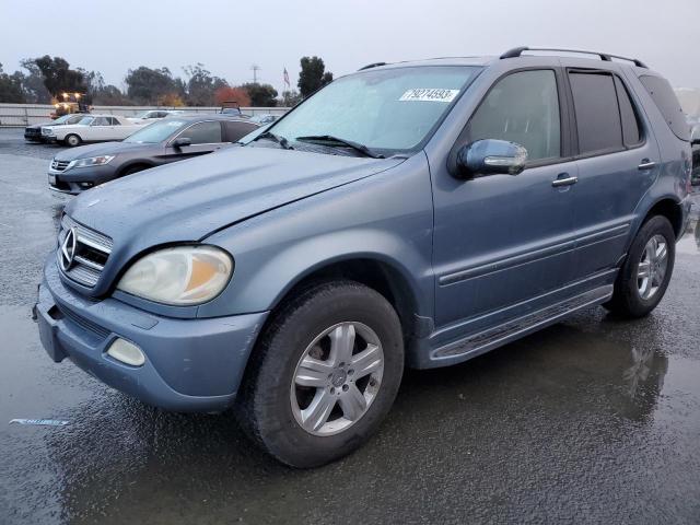 4JGAB75E05A531434 - 2005 MERCEDES-BENZ ML 500 BLUE photo 1