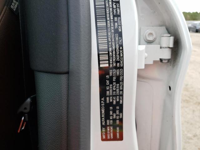 ZASPAKBN9N7D39023 - 2022 ALFA ROMEO STELVIO TI Ақ фото 13