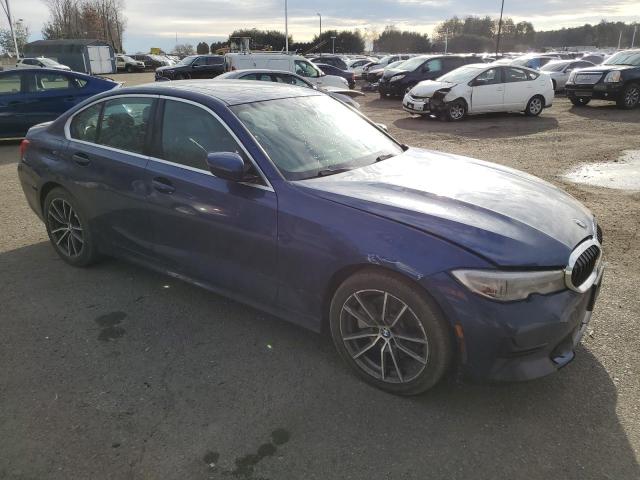 3MW5R7J03L8B36195 - 2020 BMW 330XI BLUE photo 4