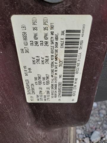 1D7HA18D05S123831 - 2005 DODGE RAM 1500 ST BURGUNDY photo 12