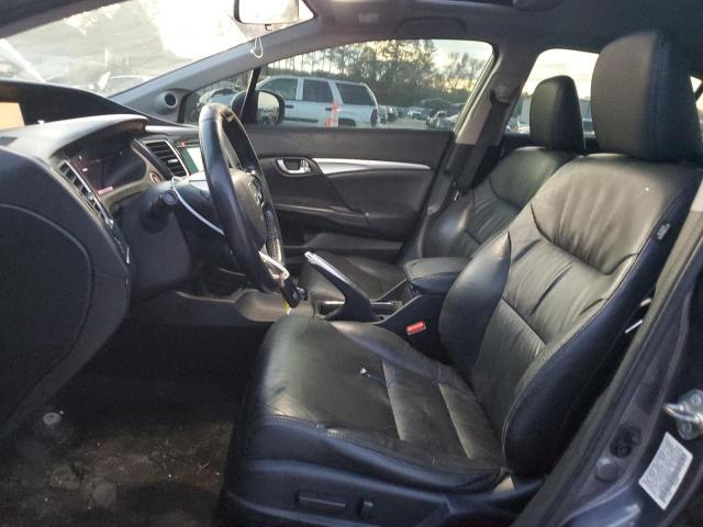 19XFB2F91EE082275 - 2014 HONDA CIVIC EXL ნაცრისფერი ფოტო 7