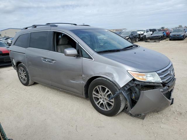 5FNRL5H4XBB052386 - 2011 HONDA ODYSSEY EX GRAY photo 4