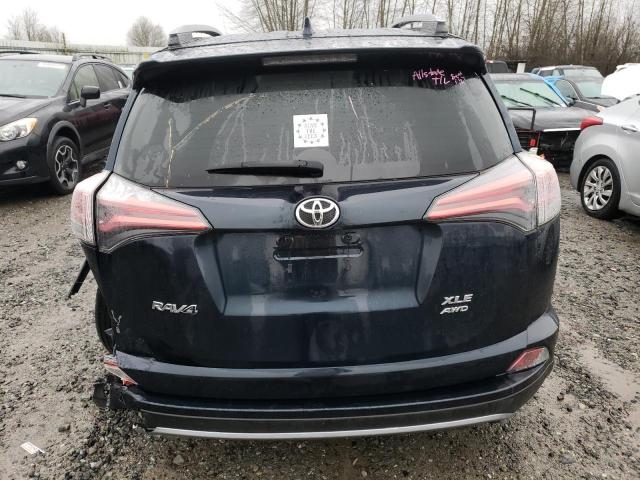 JTMRFREV1HJ715860 - 2017 TOYOTA RAV4 XLE BLUE photo 6