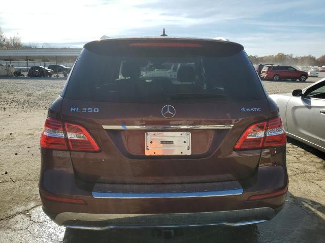 4JGDA5HB3DA109310 - 2013 MERCEDES-BENZ ML 350 4MATIC BURGUNDY photo 6