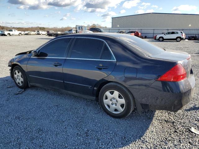 1HGCM56487A157225 - 2007 HONDA ACCORD LX BLUE photo 2