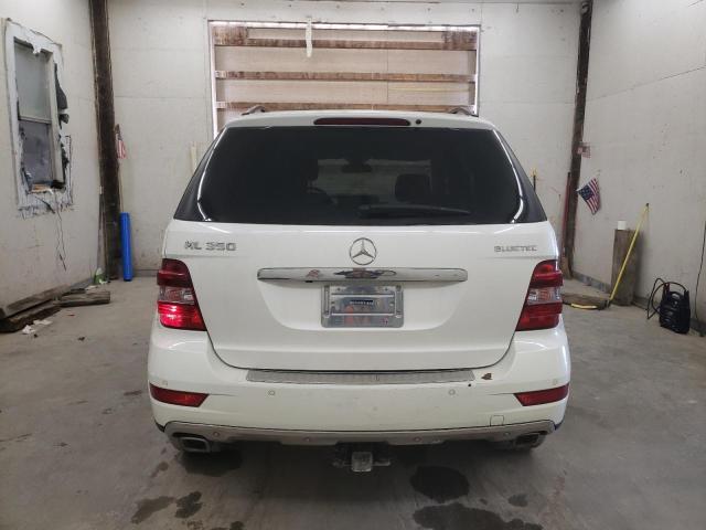 4JGBB2FB9BA725595 - 2011 MERCEDES-BENZ ML 350 BLUETEC WHITE photo 6