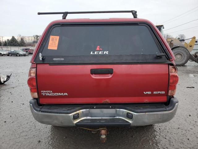 5TEUU42N78Z570630 - 2008 TOYOTA TACOMA ACCESS CAB Қызыл фото 6