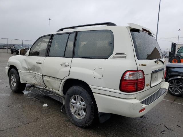 JTJHT00W823518208 - 2002 LEXUS LX 470 WHITE photo 2