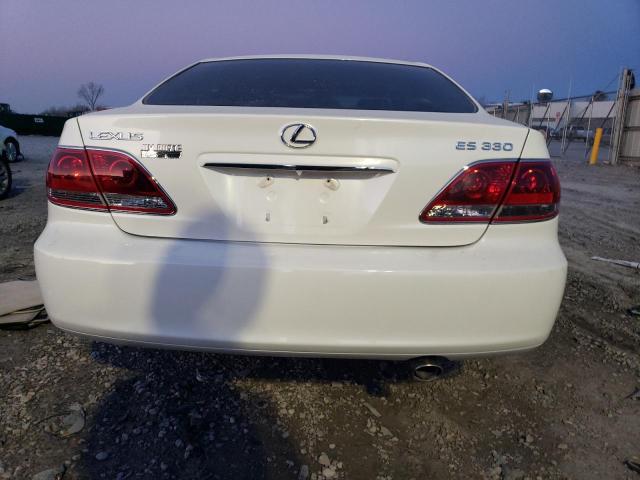 JTHBA30G065169742 - 2006 LEXUS ES 330 WHITE photo 6