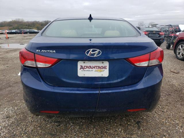 KMHDH4AE3DU704330 - 2013 HYUNDAI ELANTRA GLS BLUE photo 6