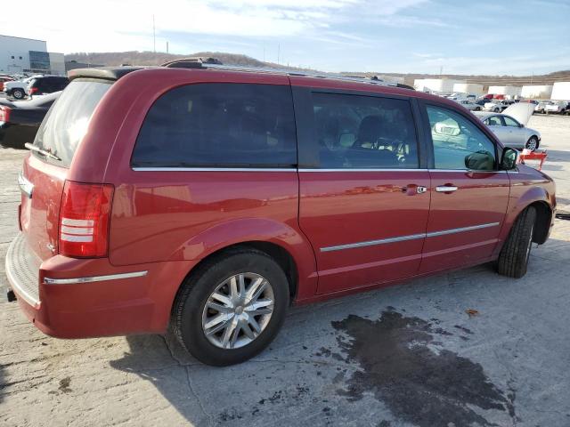 2A8HR64X98R639376 - 2008 CHRYSLER TOWN & COU LIMITED MAROON photo 3