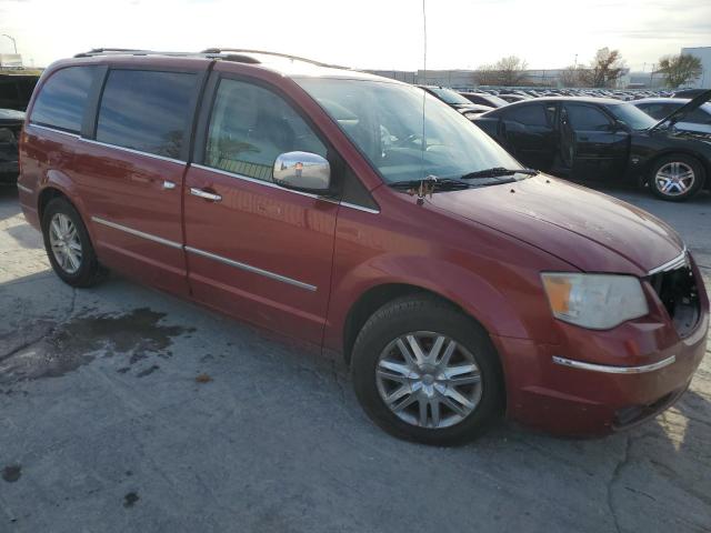 2A8HR64X98R639376 - 2008 CHRYSLER TOWN & COU LIMITED MAROON photo 4