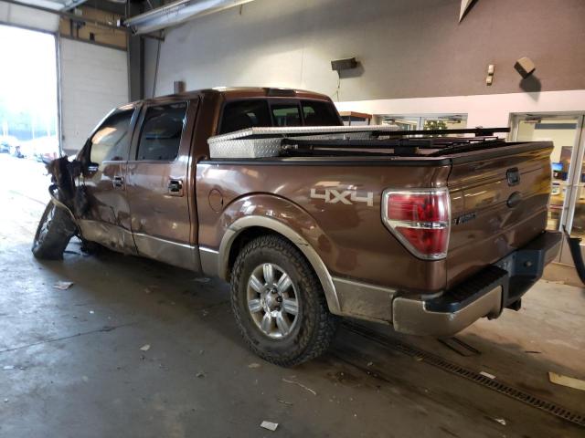 1FTFW1ET7BKD81743 - 2011 FORD F150 SUPERCREW BROWN photo 2