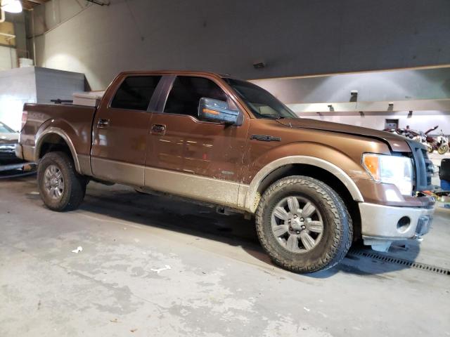 1FTFW1ET7BKD81743 - 2011 FORD F150 SUPERCREW BROWN photo 4