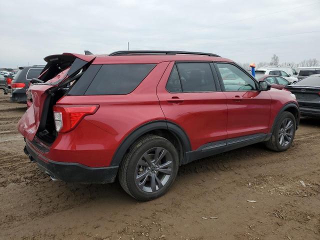 1FMSK8DH7NGB08613 - 2022 FORD EXPLORER XLT RED photo 3