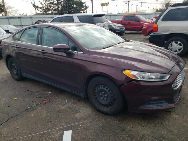 3FA6P0G74DR179003 - 2013 FORD FUSION S MAROON photo 4