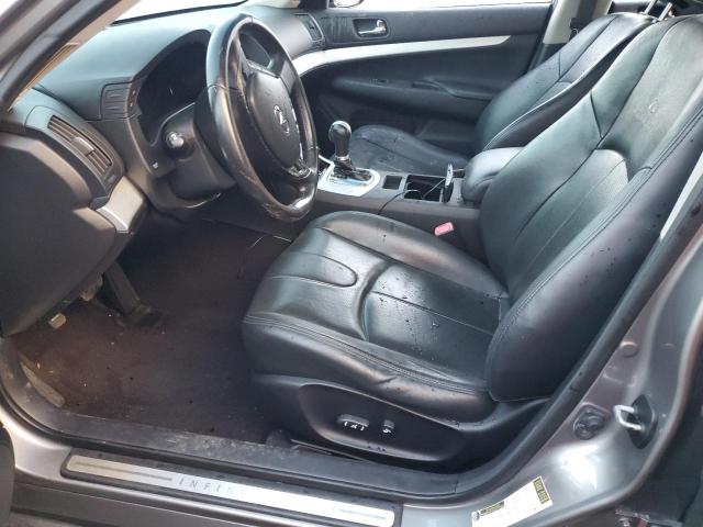 JNKCV61E79M306404 - 2009 INFINITI G37 BASE GRAY photo 7