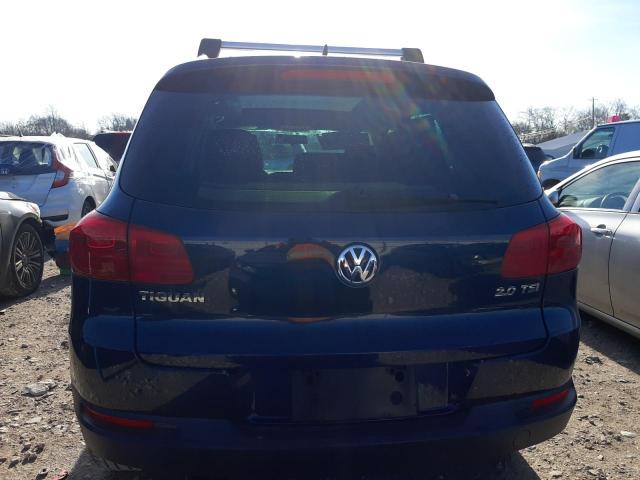 WVGAV7AX5CW503143 - 2012 VOLKSWAGEN TIGUAN S BLUE photo 6