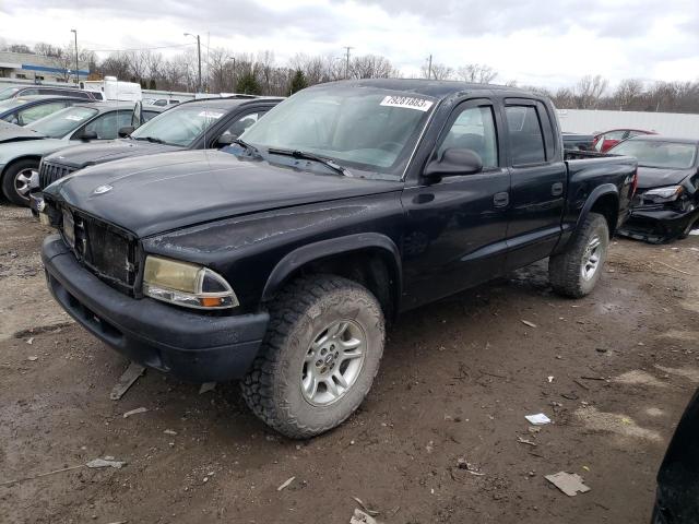 1D7HG38X53S308460 - 2003 DODGE DAKOTA QUAD SPORT BLACK photo 1