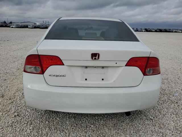 JHMFA16558S001885 - 2008 HONDA CIVIC LX WHITE photo 6