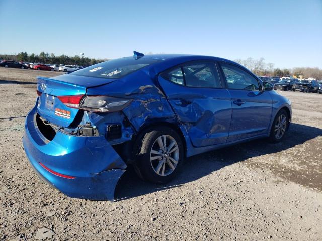 KMHD84LF7HU377510 - 2017 HYUNDAI ELANTRA SE BLUE photo 3