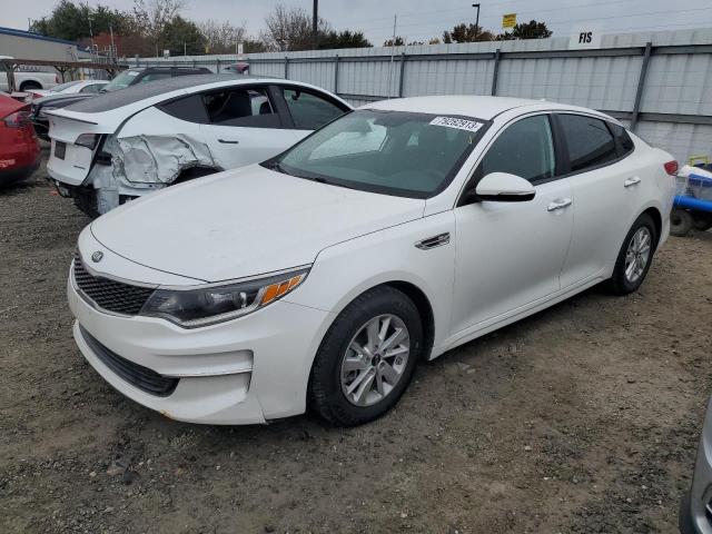 KNAGT4L33G5086627 - 2016 KIA OPTIMA LX WHITE photo 1